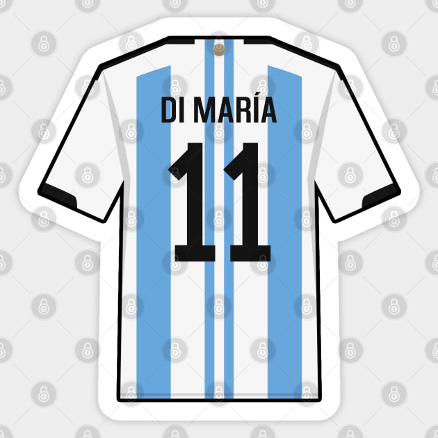 Di Maria World Cup 2022 Champion Jersey Sticker by Footscore